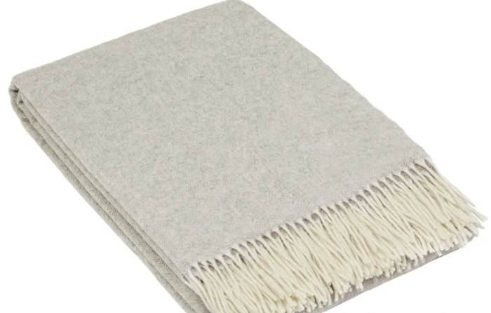 Georgio Stefani - Vittoria - cashmere - merino - pledd - beige
