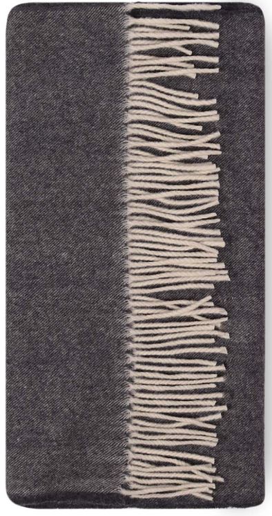 Georgio Stefani - skjerf - cashmere - merino - valentina - dark grey